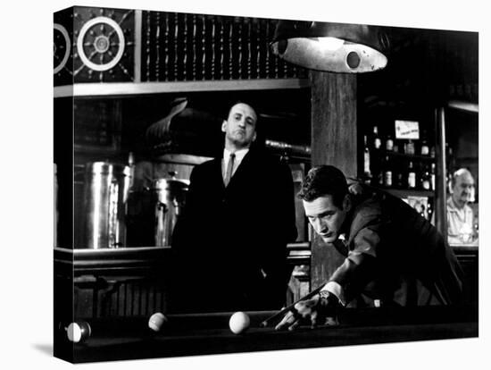 The Hustler, George C. Scott, Paul Newman, 1961-null-Stretched Canvas