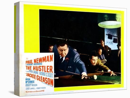 The Hustler, Jackie Gleason, Paul Newman, 1961-null-Stretched Canvas