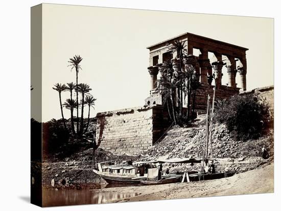 The Hypaethral Temple, Philae, Egypt, 1857 (Albumen Print from Wet-Collodion Negative)-Francis Frith-Premier Image Canvas