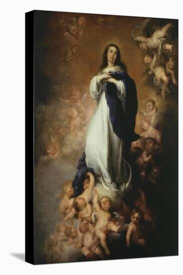 The Immaculate Conception, 1676-9 of Soult 274X190Cm-Bartolome Esteban Murillo-Premier Image Canvas