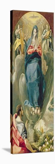 The Immaculate Conception Contemplated by St. John the Evangelist (Oil on Panel)-El Greco-Premier Image Canvas