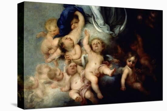 The Immaculate Conception of Soult, Detail, 1678, Spanish Baroque-Bartolome Esteban Murillo-Premier Image Canvas