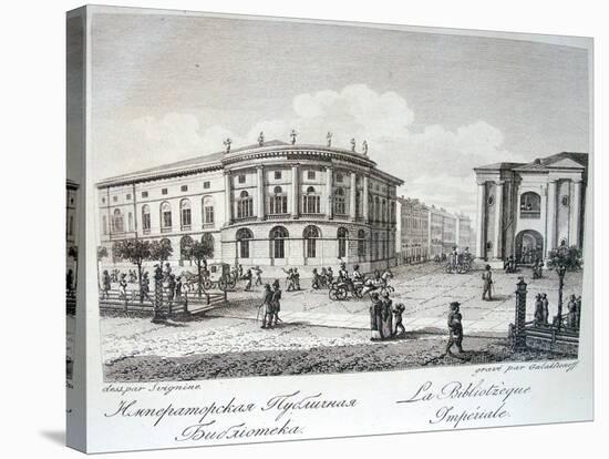 The Imperial Library in Saint Petersburg, Early 19th C-Stepan Philippovich Galaktionov-Premier Image Canvas