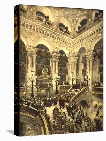 The Inauguration of the Opera. the Opera House, Paris, France, C.1890-C.1900-null-Premier Image Canvas