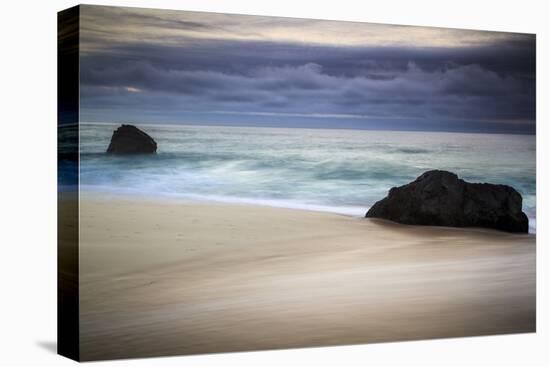 The Incoming Tide Surrounds Coastal Boulders Along The Coast Of Big Sur Near Monterey, California-Jay Goodrich-Premier Image Canvas