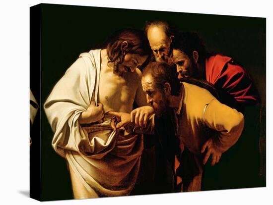 The Incredulity of St. Thomas, 1602-03-Caravaggio-Premier Image Canvas
