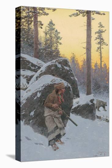 The Indian Bear Hunter, 1911-Henry Francois Farny-Premier Image Canvas