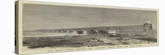 The Indus Valley Railway, the Empress Bridge across the River Sutlej-null-Premier Image Canvas