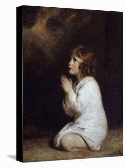 The Infant Samuel Praying by Joshua Reynolds-null-Premier Image Canvas