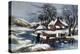 The Ingleside Winter-Currier & Ives-Premier Image Canvas
