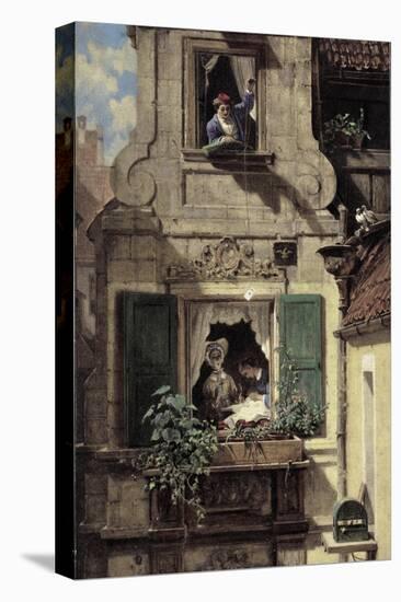 The Intercepted Love Letter, C.1855-60-Carl Spitzweg-Premier Image Canvas