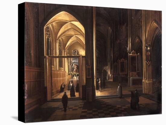 The Interior of a Gothic Church-Hendrik The Younger Steenwyck-Premier Image Canvas