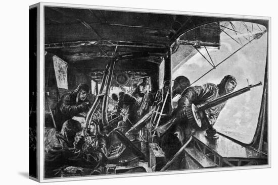 The Interior of a Zeppelin in the Course of a Bombing Raid on England-null-Stretched Canvas