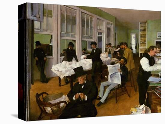 The Interior of the Cotton Bureau in New Orleans, 1873-Edgar Degas-Premier Image Canvas
