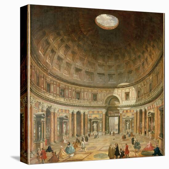 The Interior of the Pantheon, Rome-Giovanni Paolo Pannini-Premier Image Canvas