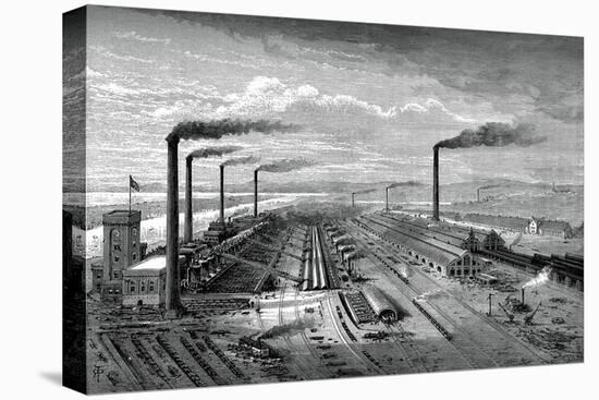The Iron and Steel Works at Barrow, C1880-null-Premier Image Canvas