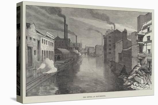 The Irwell at Manchester-Sir John Gilbert-Premier Image Canvas