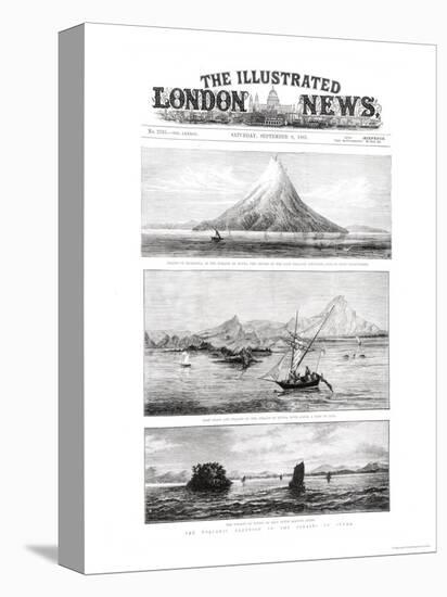 The Island of Krakatoa, Front Cover of "The Illustrated London News," 8th September 1883-null-Premier Image Canvas