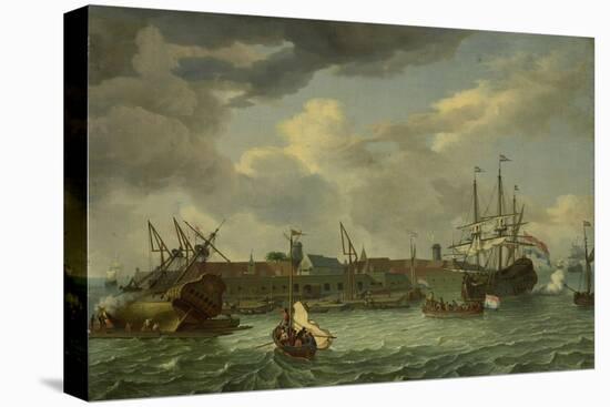 The Island of Onrust near Batavia, Jakarta, 1699-Abraham Storck-Premier Image Canvas