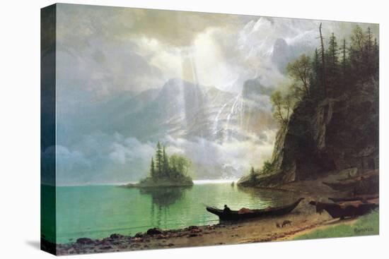 The Island-Albert Bierstadt-Stretched Canvas