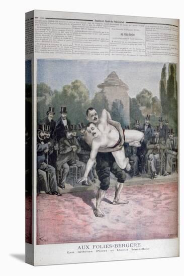 The Ismaillolo Brothers Wrestling, the Folies Bergère, 1895-F Meaulle-Premier Image Canvas