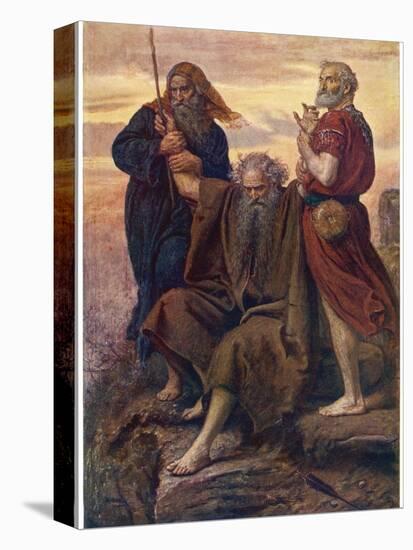 The Israelites are Enabled to Defeat the Amalekites Because Moses Arms are Held up by Aaron and Hur-John Everett Millais-Premier Image Canvas