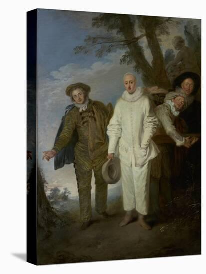 The Italian Comedians, c.1720-Jean Antoine Watteau-Premier Image Canvas