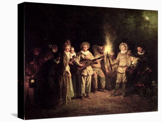 The Italian Comedy, C.1716-Jean Antoine Watteau-Premier Image Canvas