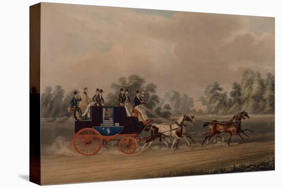 The Jaglione Windsor Coach (Coloured Engraving)-James Pollard-Premier Image Canvas