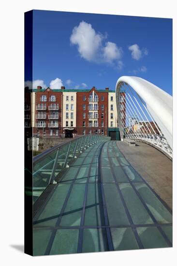 The James Joyce Bridge across the River Liffey (2003)-null-Premier Image Canvas