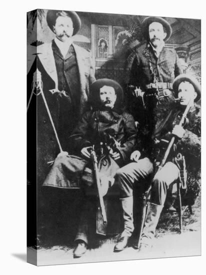 The James-Younger Gang (L-R): Cole Younger Jesse James Bob Younger Frank James-null-Premier Image Canvas