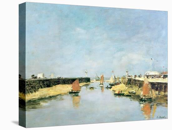 The Jetty, Trouville-Eugene Louis Boudin-Premier Image Canvas