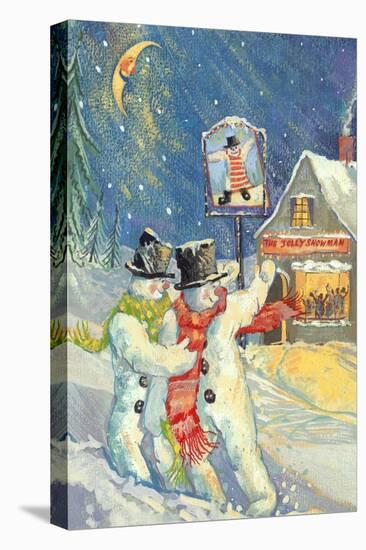 The Jolly Snowman-David Cooke-Premier Image Canvas