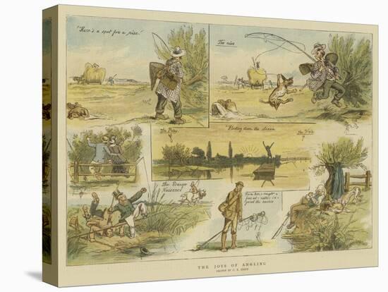 The Joys of Angling-Charles Edwin Fripp-Premier Image Canvas