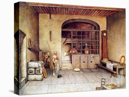 The Jules Blanc Bakery in Grenoble (Oil on Canvas)-French School-Premier Image Canvas