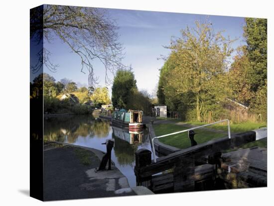 The Junction of the Stratford and Grand Union Canals, Kingswood Junction, Lapworth, Midlands-David Hughes-Premier Image Canvas