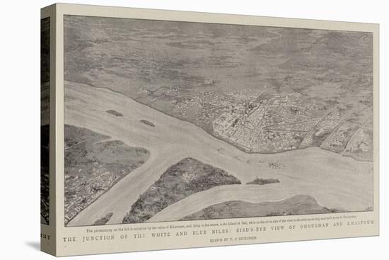 The Junction of the White and Blue Niles, Bird'S-Eye View of Omdurman and Khartoum-null-Premier Image Canvas