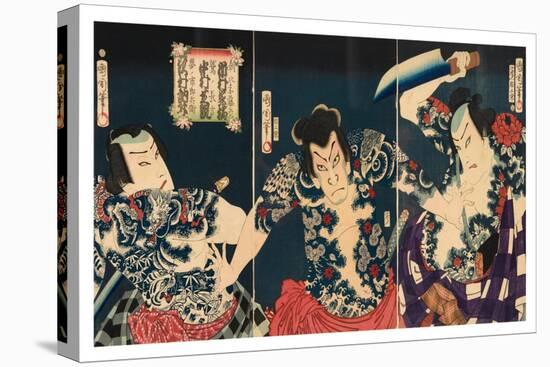 The Kabuki Actors, 1868-Toyohara Kunichika-Premier Image Canvas