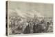 The Khiva Expedition, Russian Troops Attacking a Caravan of Turkomans-null-Premier Image Canvas