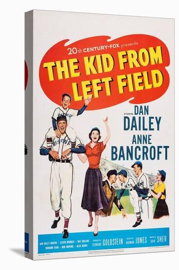 The Kid from Left Field, from Left: Billy Chapin, Dan Dailey, Anne Bancroft, 1953-null-Stretched Canvas