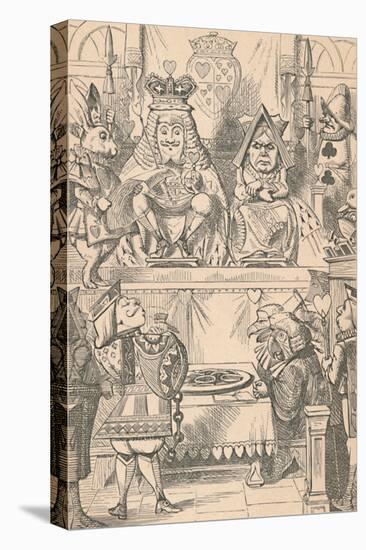 'The King and Queen of Hearts in Court', 1889-John Tenniel-Premier Image Canvas