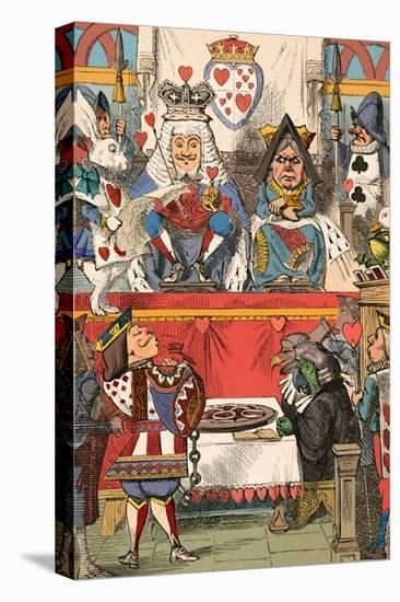 'The King and Queen of Hearts in Court', 1889-John Tenniel-Premier Image Canvas