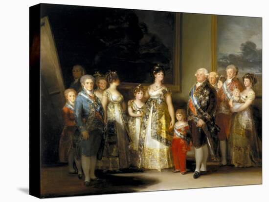 The King and Queen of Spain, Charles IV and Maria Luisa, with Their Family, 1800-Francisco de Goya-Premier Image Canvas