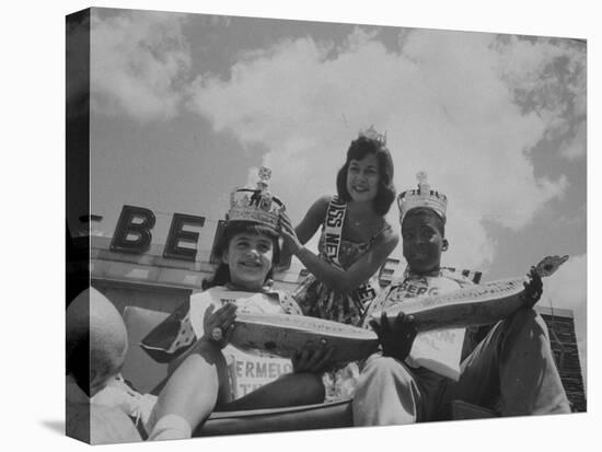 The King and Queen of the Watermelon Eating Contest-Joe Scherschel-Premier Image Canvas