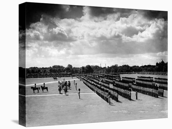 The King Inspecting the Guards in Hyde Park, 1935-Staff-Premier Image Canvas