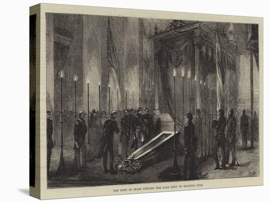 The King of Spain Visiting the Dead Body of Marshal Prim-Edwin Buckman-Premier Image Canvas