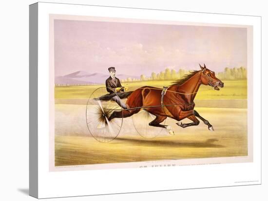 The King of the Turf, "St. Julien," Driven by Orrin A. Hickok, Published by Currier and Ives, 1880-Nicholas Winfield Leighton-Premier Image Canvas