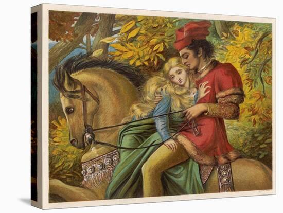 The King Rides off with the Dumb Maiden-Eleanor Vere Boyle-Stretched Canvas