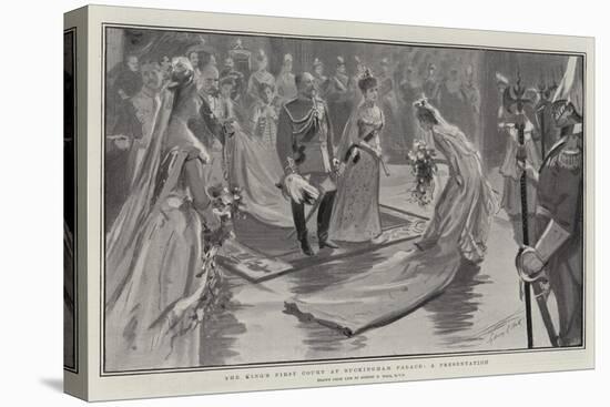 The King's First Court at Buckingham Palace, a Presentation-Sydney Prior Hall-Premier Image Canvas