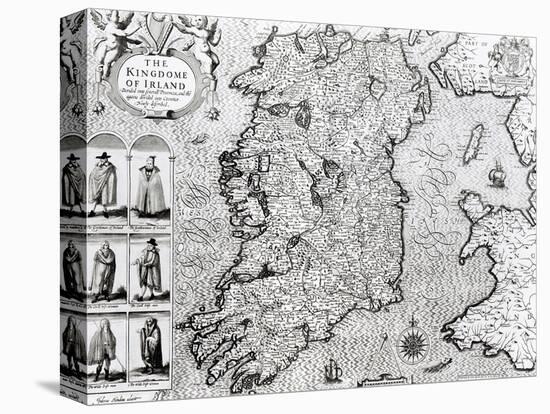 The Kingdom of Ireland, "Theatre of the Empire of Great Britain", 1610-John Speed-Premier Image Canvas